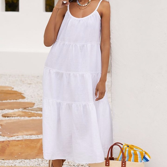 Eberjey Kesia Linen Dress S - Picture 1 of 7